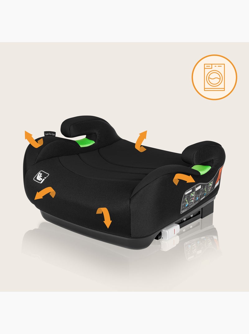 Réhausseur auto LIONELO Luuk Fix i-Size - ISOFIX - 125-150 cm - Groupe 3 Gris - Kiabi
