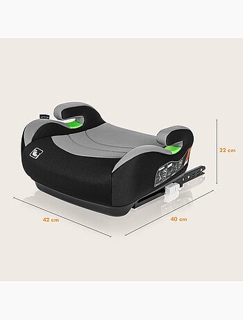 Réhausseur auto LIONELO Luuk Fix i-Size - ISOFIX - 125-150 cm - Groupe 3
