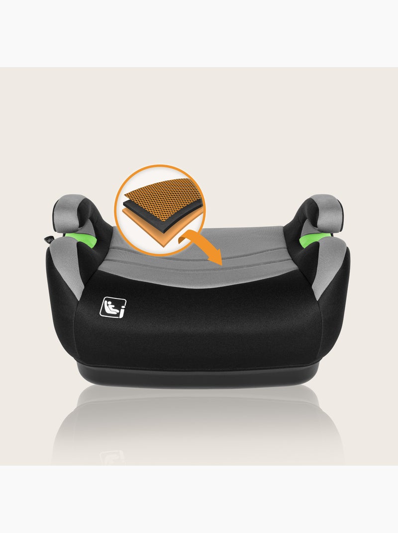 Réhausseur auto LIONELO Luuk Fix i-Size - ISOFIX - 125-150 cm - Groupe 3 Noir - Kiabi