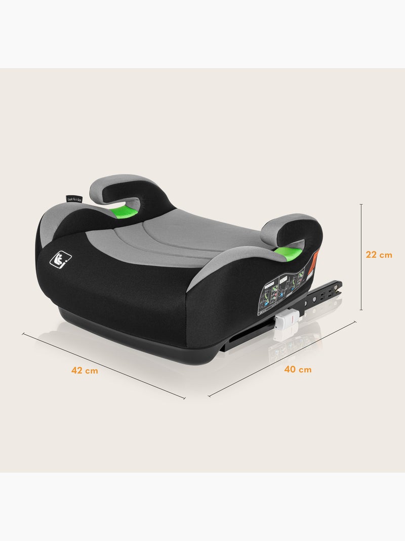 Réhausseur auto LIONELO Luuk Fix i-Size - ISOFIX - 125-150 cm - Groupe 3 Noir - Kiabi