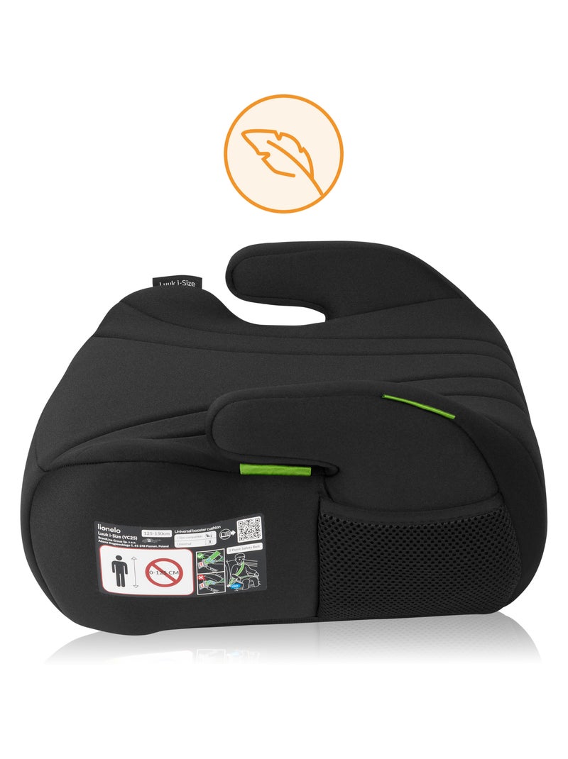 Rehausseur auto LIONELO Luuk i-Size - 125-150 cm - Groupe 3 (22-36 kg) - Léger Noir - Kiabi