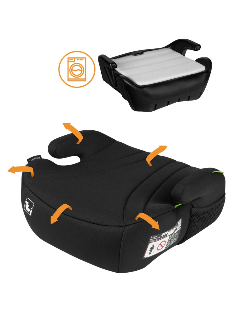 Rehausseur auto LIONELO Luuk i-Size - 125-150 cm - Groupe 3 (22-36 kg) - Léger Noir - Kiabi