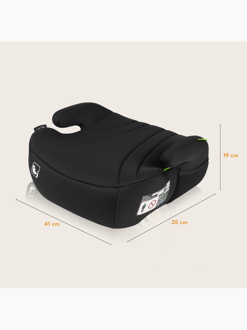 Rehausseur auto LIONELO Luuk i-Size - 125-150 cm - Groupe 3 (22-36 kg) - Léger Noir - Kiabi