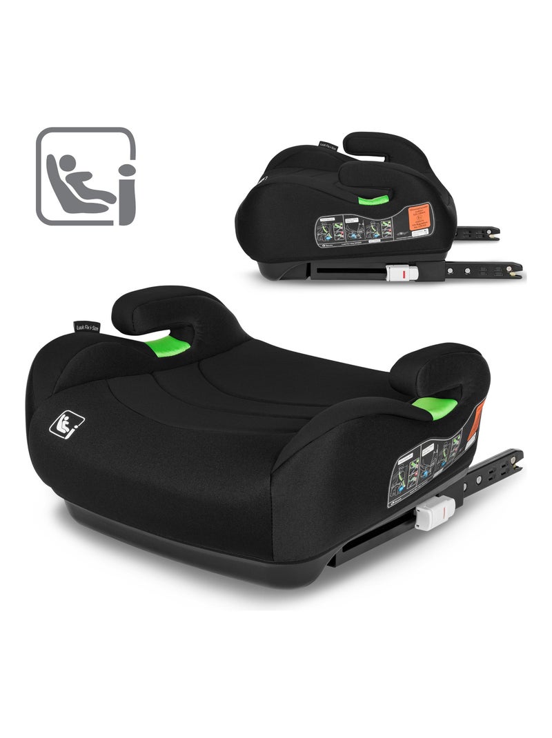 Réhausseur bas LIONELO Luuk Fix i-Size - ISOFIX - 125-150 cm - Groupe 2/3 Noir - Kiabi