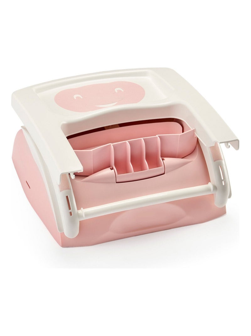 Rehausseur de chaise b?b? ?volutif 2 en 1 Rose - Kiabi