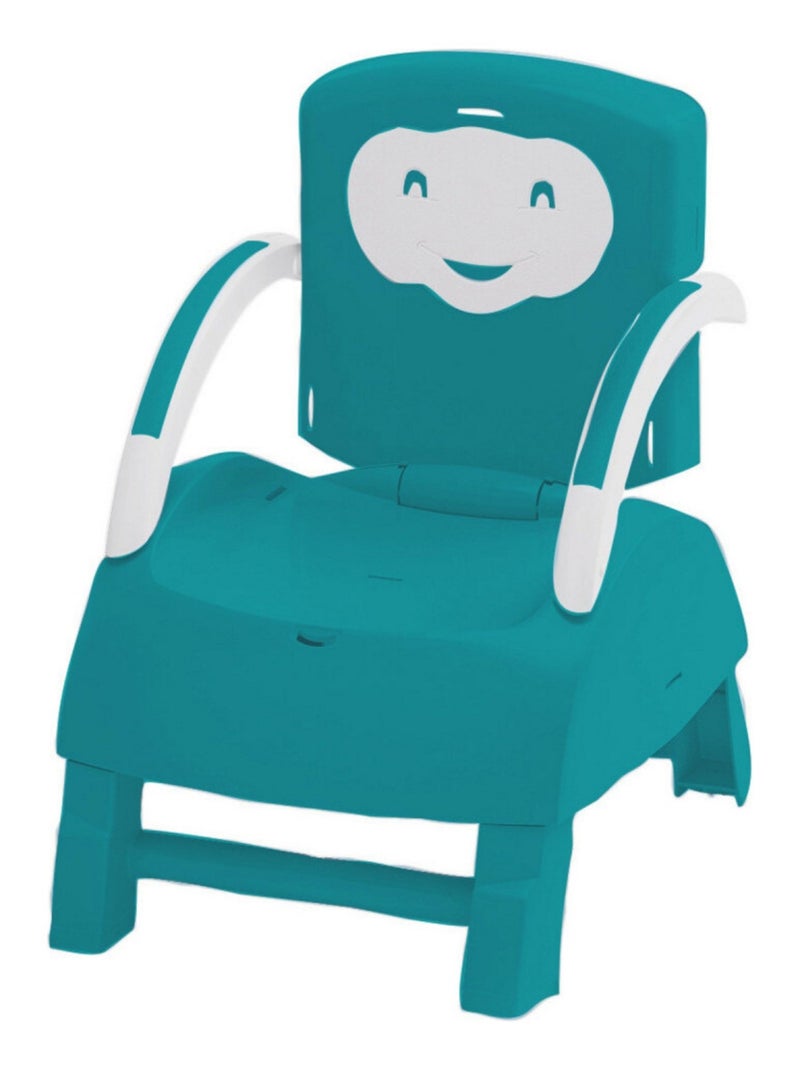 Rehausseur de chaise bébé évolutif 2 en 1 Bleu - Kiabi