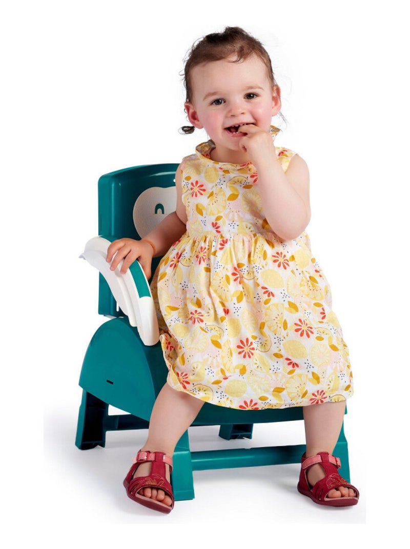 Rehausseur de chaise bébé évolutif 2 en 1 Bleu - Kiabi