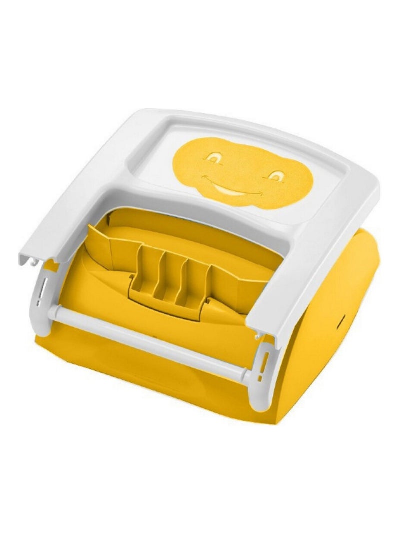 Rehausseur de chaise bébé évolutif 2 en 1 Jaune foncé - Kiabi