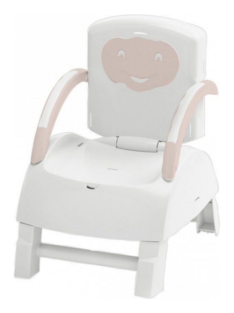 Rehausseur de chaise bébé évolutif 2 en 1 Marron glacé - Kiabi
