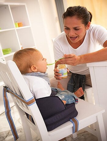 Rehausseur de chaise pour bébé avec coussin gonflable 'Roba little stars'