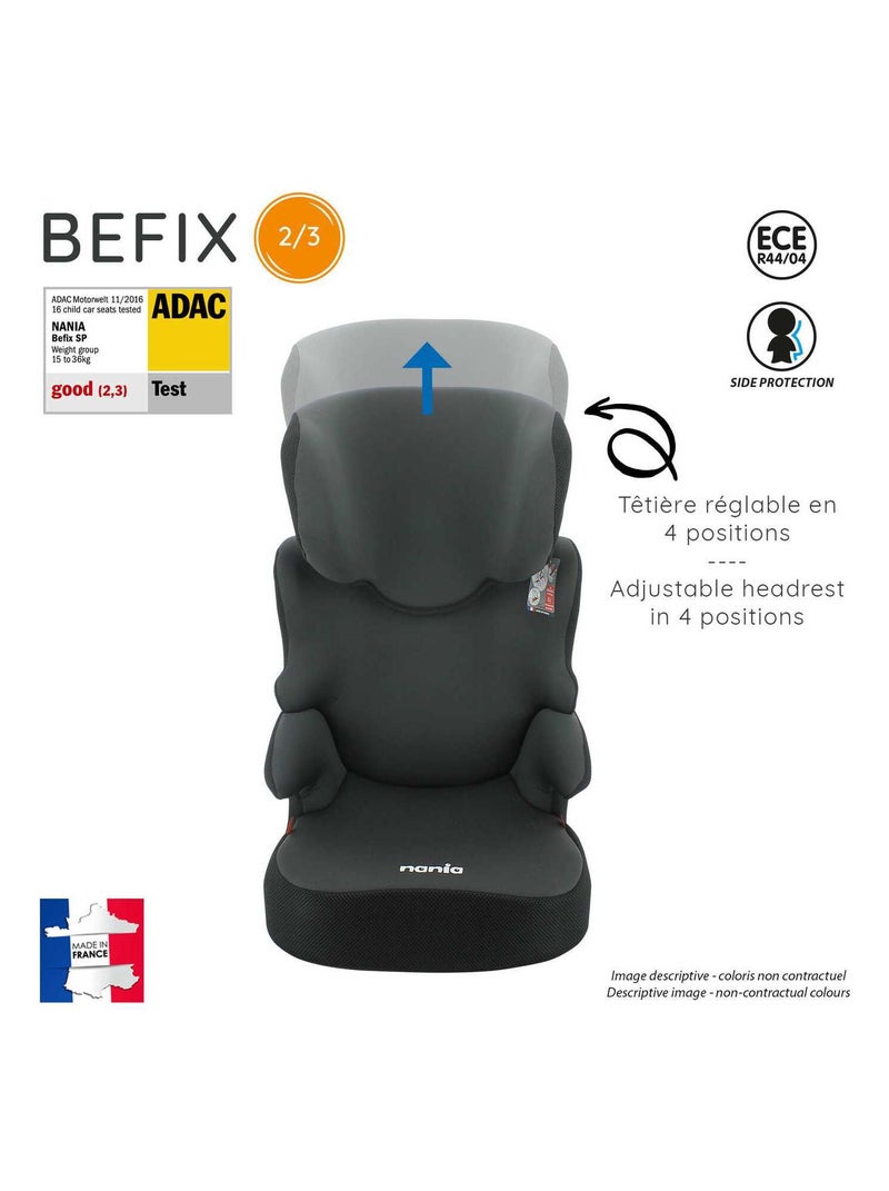 Rehausseur Enfant Befix Groupe 2/3 (15-36kg) - 4 Étoiles Adac - Access Bleu Bleu anthracite - Kiabi