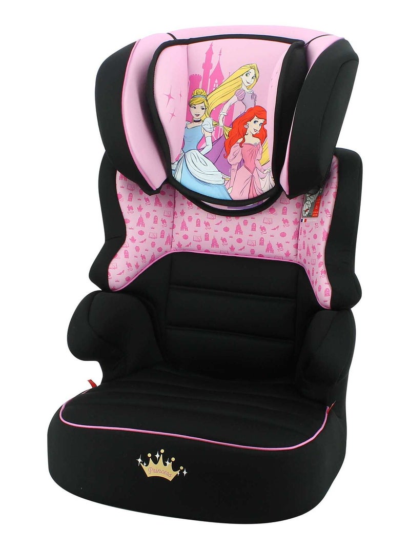 Rehausseur Enfant Befix Groupe 2/3 (15-36kg) - 4 Étoiles Adac - Princess Disney Luxe Noir Rose - Kiabi