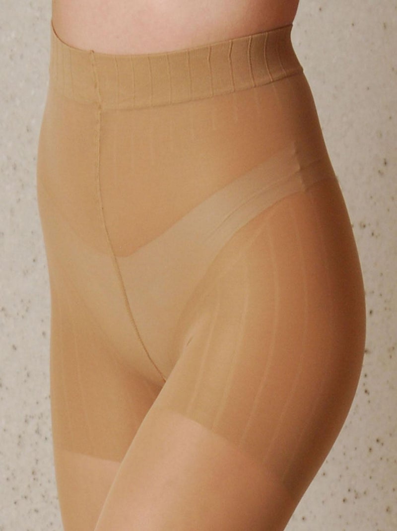 Relaxa 70den Effet revitalisant avec culotte gainante Beige - Kiabi