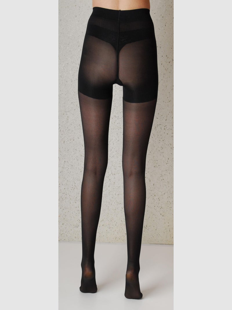 Relaxa 70den Effet revitalisant avec culotte gainante Noir - Kiabi