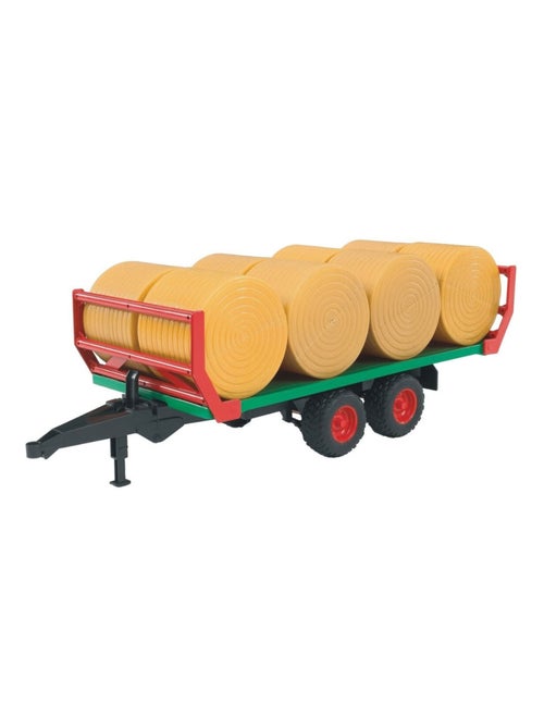 Remorque de transport de balles avec 8 balles rondes - Kiabi