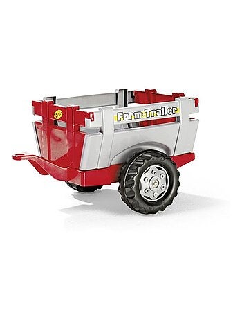 Remorque Farm Trailer rouge et argent