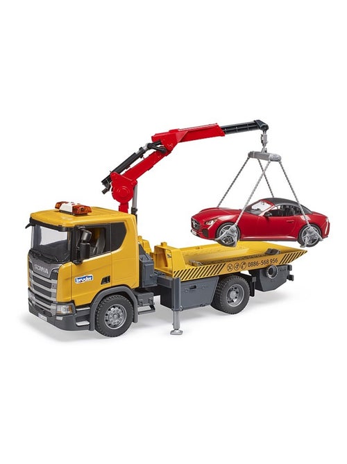 Remorqueuse Scania Super 560R avec module son et lumière et véhicule Roadster - Kiabi
