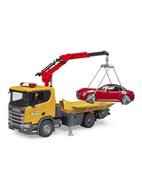 Remorqueuse Scania Super 560R avec module son et lumière et véhicule Roadster - Kiabi