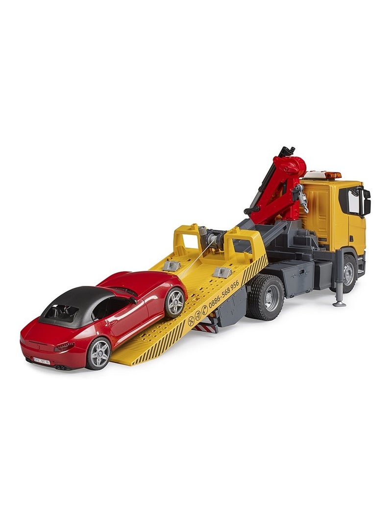 Remorqueuse Scania Super 560R avec module son et lumière et véhicule Roadster Multicolore - Kiabi