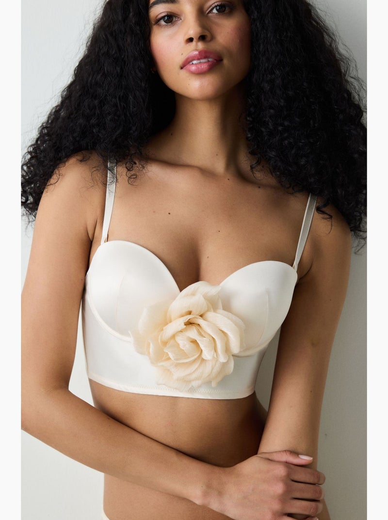Removable rose perfetto bustier penti Crème - Kiabi