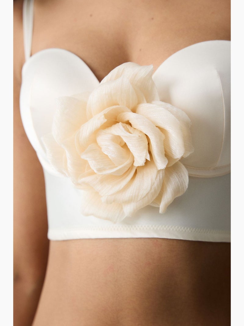 Removable rose perfetto bustier penti Crème - Kiabi