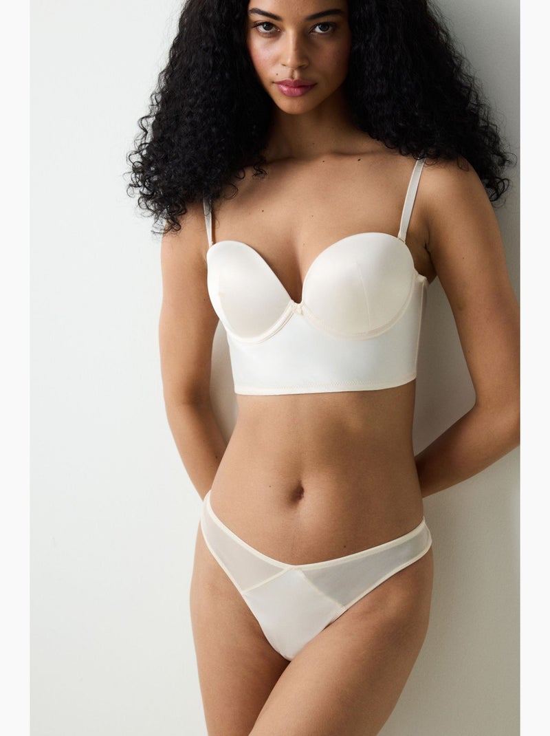 Removable rose perfetto bustier penti Crème - Kiabi