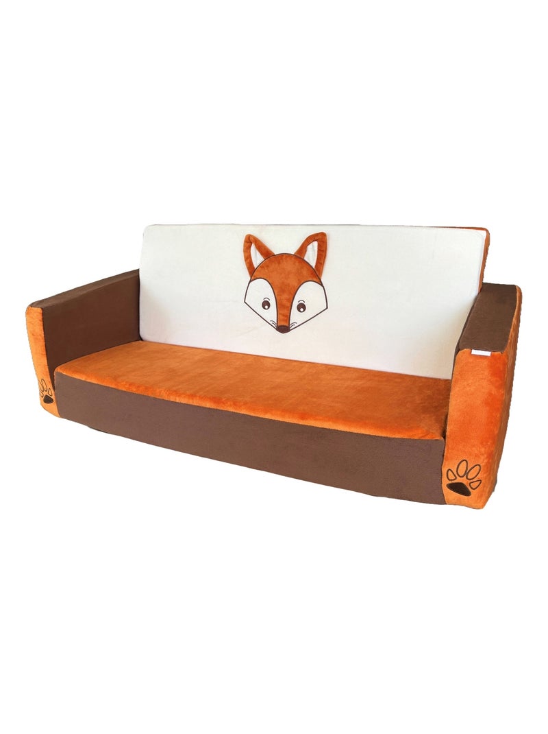 Renard - Fauteuil dépliable en lit - pour 2 enfants - 1 à 3 ans Orange - Kiabi