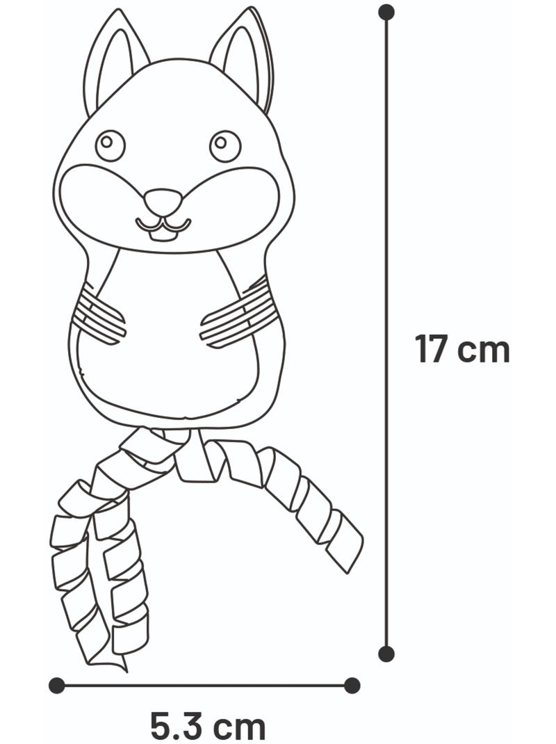 Renard vert en peluche avec rubans et cataire pour chat Vert - Kiabi