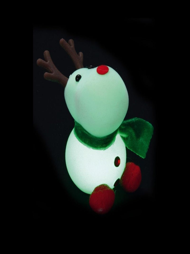 Renne lumineux echarpe verte Blanc - Kiabi