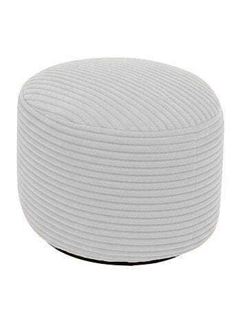 Repose-pieds déhoussable en velours côtelé 55x30 cm