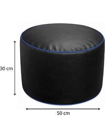 Repose-pieds gaming en similicuir 50x30 cm