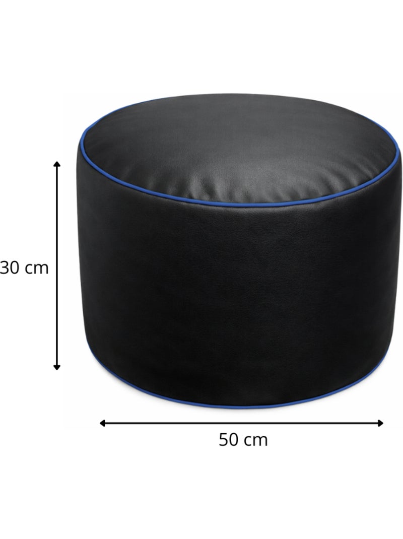 Repose-pieds gaming en similicuir 50x30 cm Bleu - Kiabi