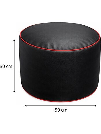 Repose-pieds gaming en similicuir 50x30 cm