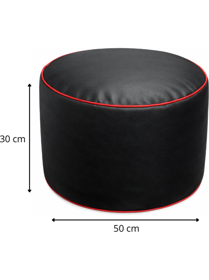 Repose-pieds gaming en similicuir 50x30 cm Rouge - Kiabi