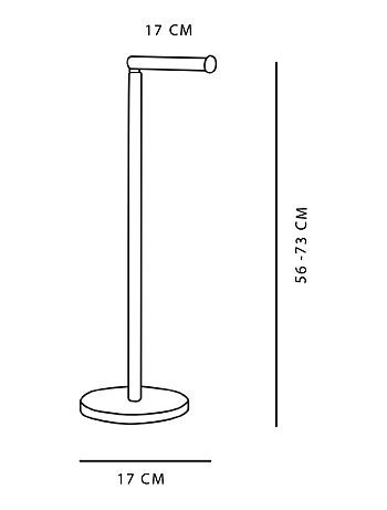 Réserve papier WC pliable métal BATHROOM