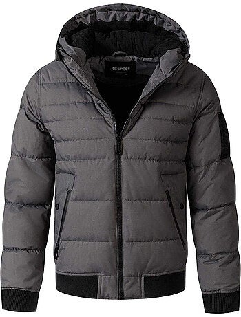 Respect - Veste matelassée motif/style À capuche