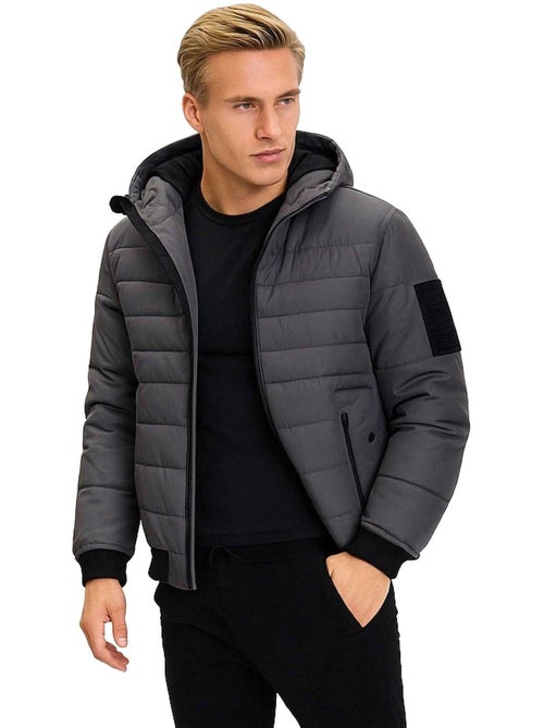 Respect - Veste matelassée motif/style À capuche - Kiabi Respect - Veste matelassée motif/style À capuche - Kiabi
