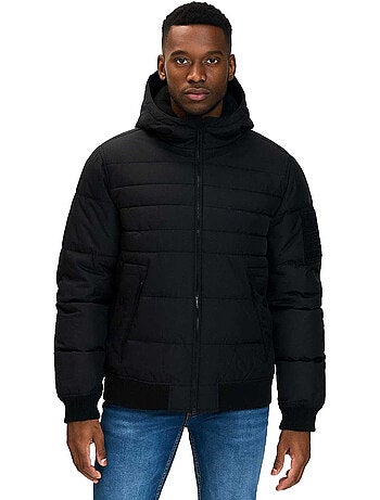 Respect - Veste matelassée motif/style À capuche