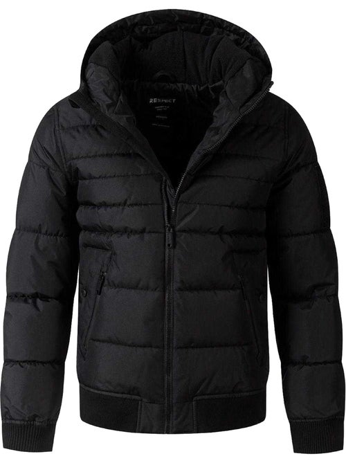 Respect - Veste matelassée motif/style À capuche - Kiabi
