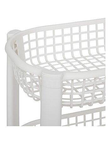 Resserre avec paniers 4 niveaux blanc