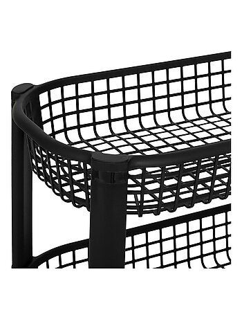 Resserre avec paniers 4 niveaux noir