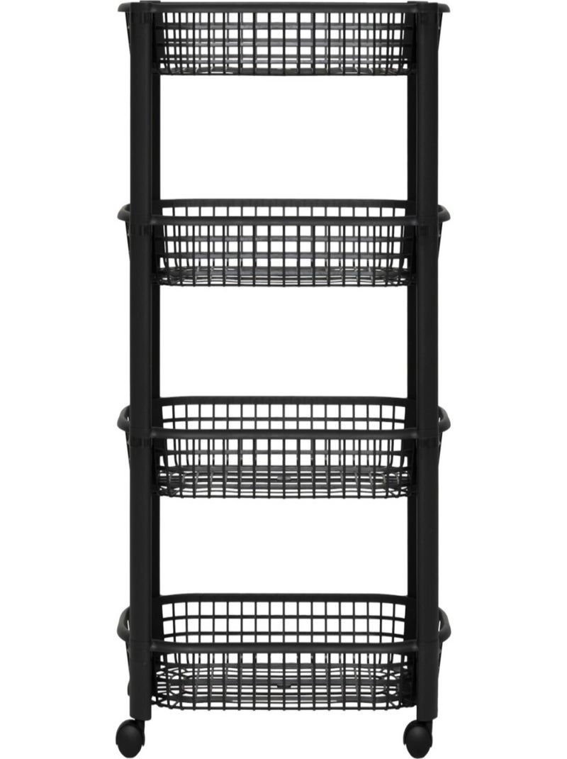 Resserre avec paniers 4 niveaux noir Noir - Kiabi