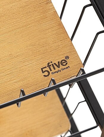 Resserre rectangle métal bois Nera