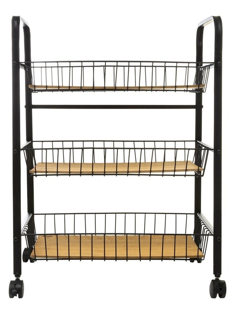 Resserre rectangle métal bois Nera Noir - Kiabi
