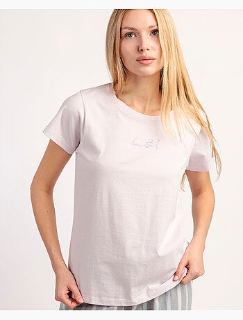 RESTEZ À LA MAISON Magnifique pyjama à manches courtes pour femmes