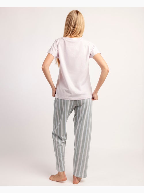 RESTEZ À LA MAISON Magnifique pyjama à manches courtes pour femmes - Kiabi RESTEZ À LA MAISON Magnifique pyjama à manches courtes pour femmes - Kiabi