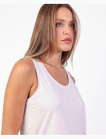 RESTEZ À LA MAISON Magnifique pyjama sans manches pour femme