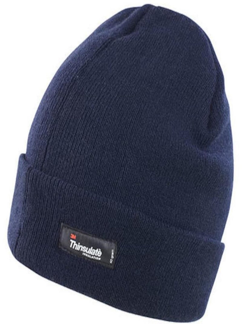 Result - Bonnet thermique épais avec isolation 3M Thinsulate Bleu marine - Kiabi
