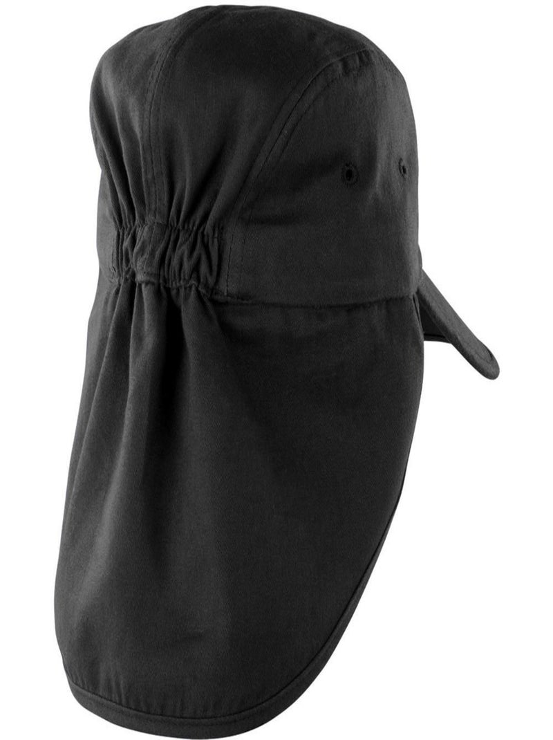 Result - Casquette légionnaire pliable unisexe Noir - Kiabi