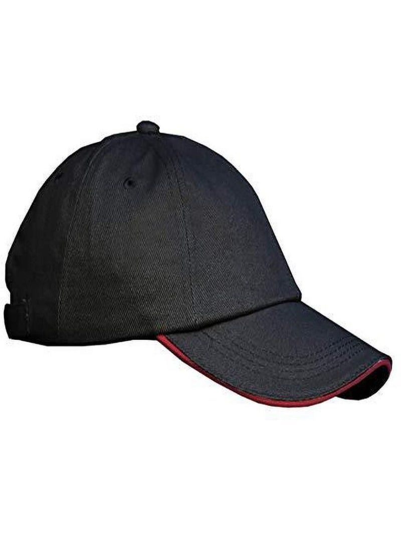 Result - Casquette uni profil bas 100% coton unisexe Bleu Blanc - Kiabi